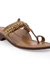 Shop 5elements Beige Embellished Ghunghroo Kolhapuri Flats Online at Aza Fashions Shop_5elements_Beige Embellished Ghunghroo Kolhapuri Flats _Online_at_Aza_Fashions
