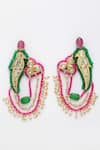 Buy_Dugran By Dugristyle_Gold Plated Kundan Studded Dangler Earrings _at_Aza_Fashions