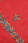Buy_Shingora_Maroon Embroidered Floral Shawl _Online_at_Aza_Fashions