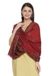 Shingora_Kani Mughal Woven Stole_Online_at_Aza_Fashions