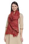 Shingora_Kani Floral Woven Shawl_Online_at_Aza_Fashions
