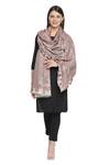 Shop Shingora Beige Woven Kani Floral And Paisley Shawl at Aza Fashions Shop_Shingora_Beige Woven Kani Floral And Paisley Shawl _at_Aza_Fashions