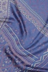 Shingora Blue Woven Jacquard Stole at Aza Fashions Shingora_Blue Woven Jacquard Stole _at_Aza_Fashions