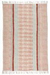 Shop_ORNA_Brown 100% Cotton Block Print Hand Rug_at_Aza_Fashions