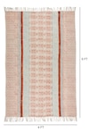 ORNA_Brown 100% Cotton Block Print Hand Rug_Online_at_Aza_Fashions