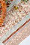 Buy_ORNA_Brown 100% Cotton Block Print Hand Rug_Online_at_Aza_Fashions