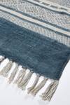 Shop_Orna_Blue 100% Cotton Block Print Hand Rug_Online_at_Aza_Fashions