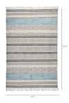 ORNA_Brown 100% Cotton Block Print Hand Rug _Online_at_Aza_Fashions