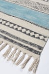 Shop_ORNA_Brown 100% Cotton Block Print Hand Rug _Online_at_Aza_Fashions