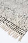 Buy_Orna_Black 100% Cotton Block Print Hand Rug_Online_at_Aza_Fashions