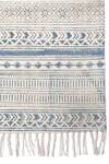Buy_Orna_Blue 100% Cotton Block Print Hand Rug_Online_at_Aza_Fashions