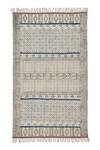 Shop_Orna_Brown 100% Cotton Block Print Hand Rug_at_Aza_Fashions
