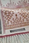 ORNA_Blue 100% Cotton Block Print Hand Rug_Online_at_Aza_Fashions