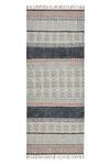 Shop_Orna_Brown 100% Cotton Block Print Hand Rug_at_Aza_Fashions