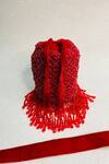 Shop_Kainiche By Mehak_Red Embellishment Ayaan Potli Bag With Strap _at_Aza_Fashions