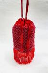 Buy_Kainiche By Mehak_Red Embellishment Ayaan Potli Bag With Strap _Online_at_Aza_Fashions