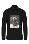 Noonoo Black 100% Giza Cotton Printed Clown Joker Shirt Online at Aza Fashions Noonoo_Black 100% Giza Cotton Printed Clown Joker Shirt _Online_at_Aza_Fashions
