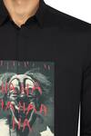 Buy Noonoo Black 100% Giza Cotton Printed Clown Joker Shirt Online at Aza Fashions Buy_Noonoo_Black 100% Giza Cotton Printed Clown Joker Shirt _Online_at_Aza_Fashions