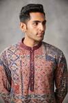 Gargee Designers_Multi Color Georgette Embroidered Geometric Sequin Kurta Set For Men_at_Aza_Fashions