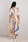 Shop_Bohame_White Modal Printed Tie And Dye Round Evelyn & Dress _at_Aza_Fashions