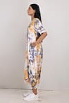 Shop_Bohame_White Modal Printed Tie And Dye Round Evelyn & Dress _Online_at_Aza_Fashions