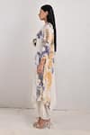 Buy_Bohame_White Crepe Printed Tie And Dye Round Darcy & Layered Dress _Online_at_Aza_Fashions