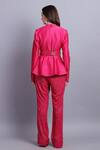 Shop_Asira_Pink Chanderi Embroidered Floral Motifs Euphoria Top And Pant Set _at_Aza_Fashions