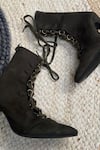 Shop_Tiesta_Green Cowboys Kitten Heel Boots _at_Aza_Fashions