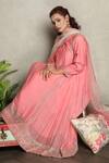 Falguni.Foram_Pink Inner Slip Mal, Kurta , Pant And Anarkali Set _Online_at_Aza_Fashions