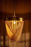 Shop_Logam_Brown Aluminium Serengeti Pendant Light  _at_Aza_Fashions