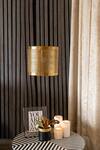 Logam Gold Aluminium Prufen Cylindrical Pendant Light Online at Aza Fashions Logam_Gold Aluminium Prufen Cylindrical Pendant Light_Online_at_Aza_Fashions