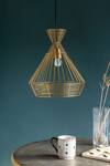 Buy_Logam_Gold Aluminium Viela Pendant Light_Online_at_Aza_Fashions