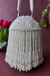 Buy_Nayaab By Sonia_White Embroidery, Tassels Pearl Polti Bag _Online_at_Aza_Fashions