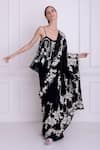 Buy_Dilnaz_Black Net And Viscose Georgette Embellished Hand Embroidered Camisole  _at_Aza_Fashions
