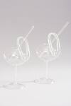 Shop_Elysian Home_White Glass Swan Cocktail Set Of 2_Online_at_Aza_Fashions