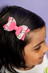 Buy_The Peach Street_Multi Color Printed Bows Set Of 3_Online_at_Aza_Fashions
