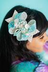 Buy_The Peach Street_Blue Enchanting Mermaid Bow_at_Aza_Fashions