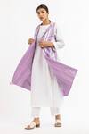 Buy_Three_Purple Cotton Poplin Striped Sleeveless Jacket_at_Aza_Fashions