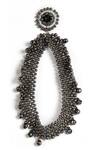 Shop_Vaidaan_Black Beads Aiza Studded Long Earrings _Online_at_Aza_Fashions