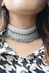 Vaidaan_Grey Rashk Choker _Online_at_Aza_Fashions