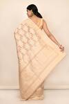 Shop_Khwaab By Sanjana Lakhani_Beige Khecha Silk Woven Saree_at_Aza_Fashions