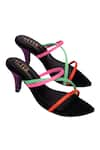 THE ALTER_Black Gleona Strappy Stilettoes _Online_at_Aza_Fashions