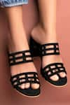 Buy_THE ALTER_Black Eleanor Lasercut Block Heels  _at_Aza_Fashions