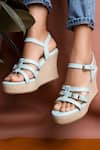 Buy_THE ALTER_Blue Maria Strappy Jute Wedges _at_Aza_Fashions