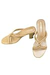 THE ALTER_Beige Knotted Strappy Block Heels _at_Aza_Fashions