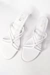 Shop_THE ALTER_White Knotted Strappy Block Heels _at_Aza_Fashions