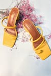 Shop_THE ALTER_Yellow Stella Strappy Block Heel _at_Aza_Fashions