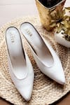 Buy_THE ALTER_White Bianca Pointed Toe Stilettoes  _at_Aza_Fashions