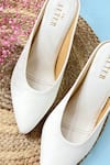 THE ALTER_White Bianca Pointed Toe Stilettoes  _Online_at_Aza_Fashions