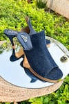 Buy_THE ALTER_Blue Denim Mule Stilettoes _at_Aza_Fashions